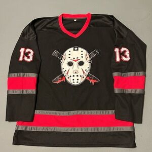 ARI LEHMAN Signed #13 Hockey Jersey Jason Voorhees Mens XXL